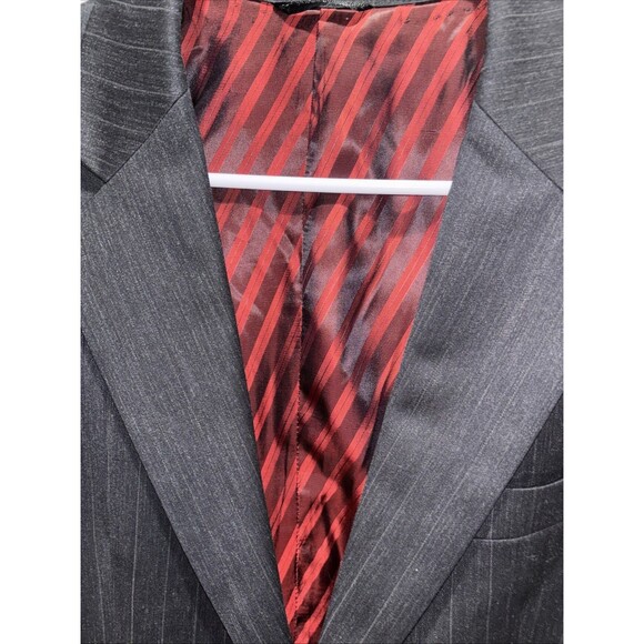 Brioni Vintage Bangkok Gray Pin Stripe Jacket Men 42/43L? 2B See Photos - Picture 5 of 16